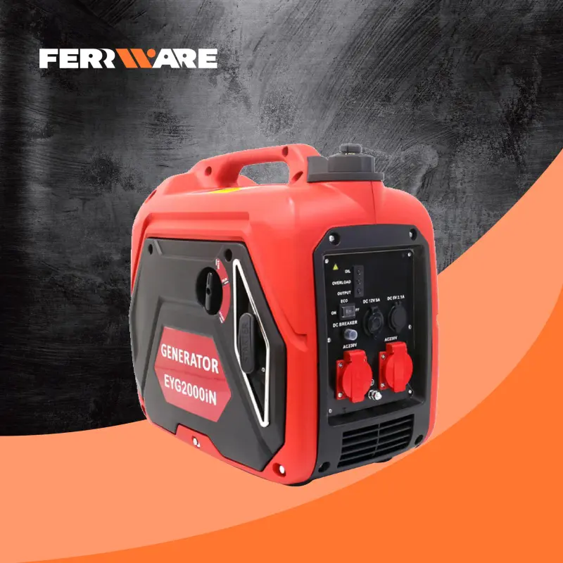 Outdoor Portable Inverter Generator 2000w Small Silent Gasoline Generators For Home Use