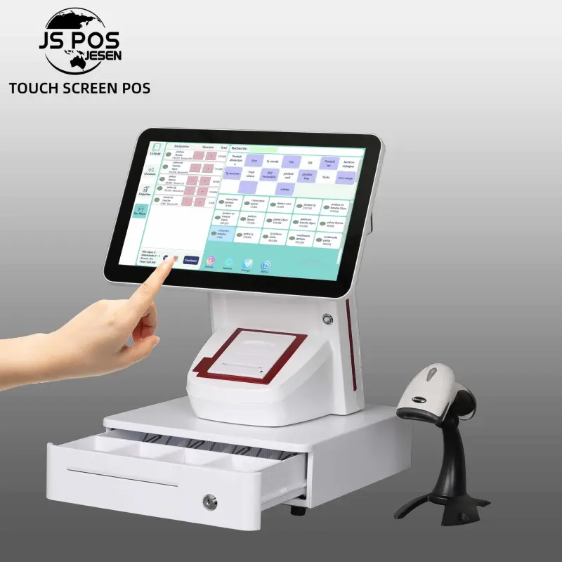 1908A Electronic Cash Register Machine Point Of Sale System All In One Touch Screen Pos Terminal Pos System For RetailPopular