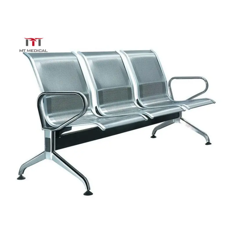 MT Medical Leather Steel 2 3 4 5 Seater Medical Office For Hospital Reception waiting chair
