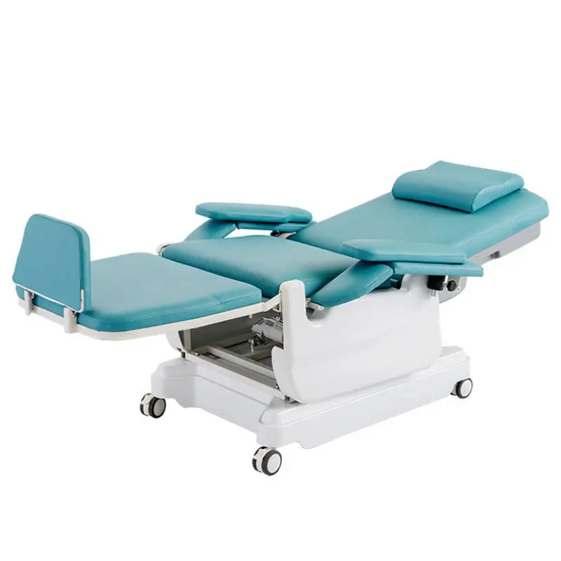 Mobile Electric Blood Donor Drawing Hemodialysis Dialysis Chair