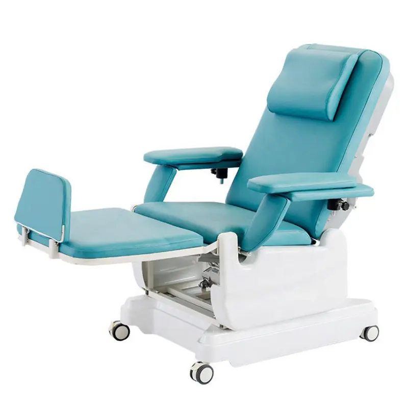 Mobile Electric Blood Donor Drawing Hemodialysis Dialysis Chair