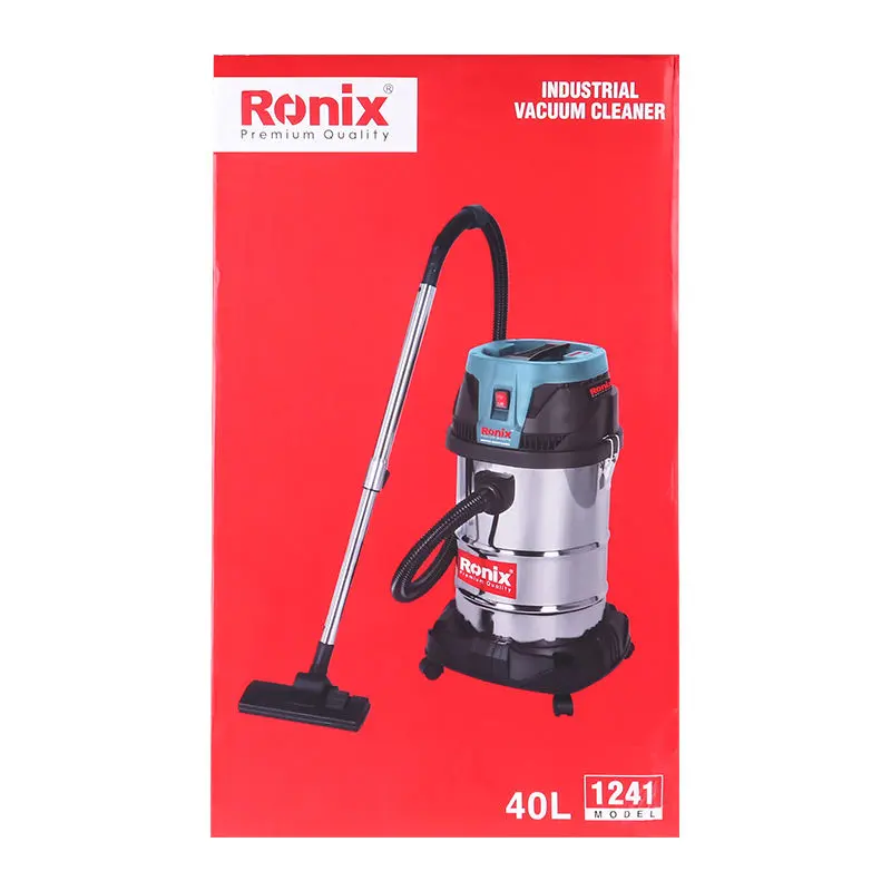 Ronix Model 1241 1400W 220V 40L Professional Portable Handheld Wet and Dry Industrial Vacuum Cleaner