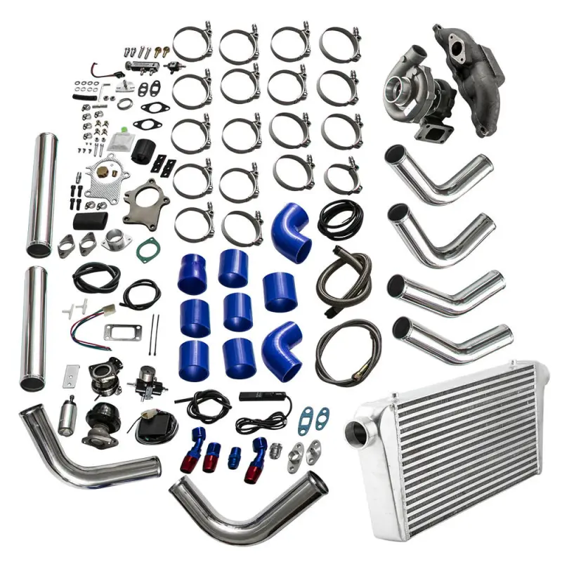 T3 T4 Turbo Kit for Honda CIVIC Acura RSX K20 SI 02-06 Intercooler+Pipe+Oil Pump+Oil Line+BOV