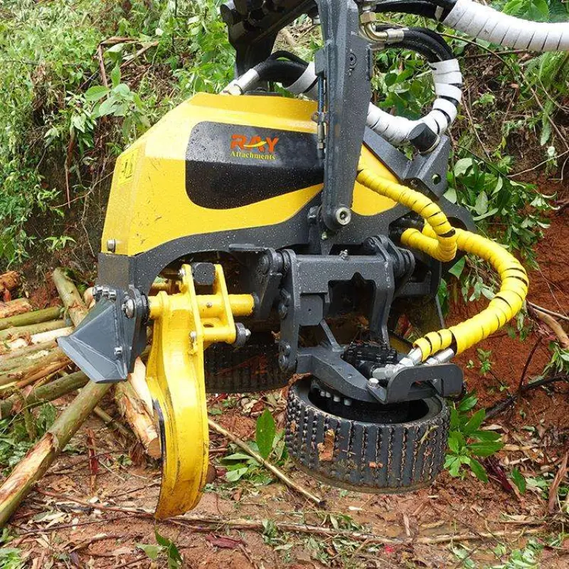 Forestry Harvesting Grapple 15 Ton Excavator Tree Shear Wood Cutter
