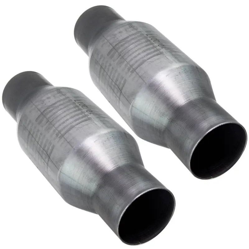 1 Pair 2.5" High Flow Catalytic Converter for 410250 Inlet Outlet Catalytic Directly Fit