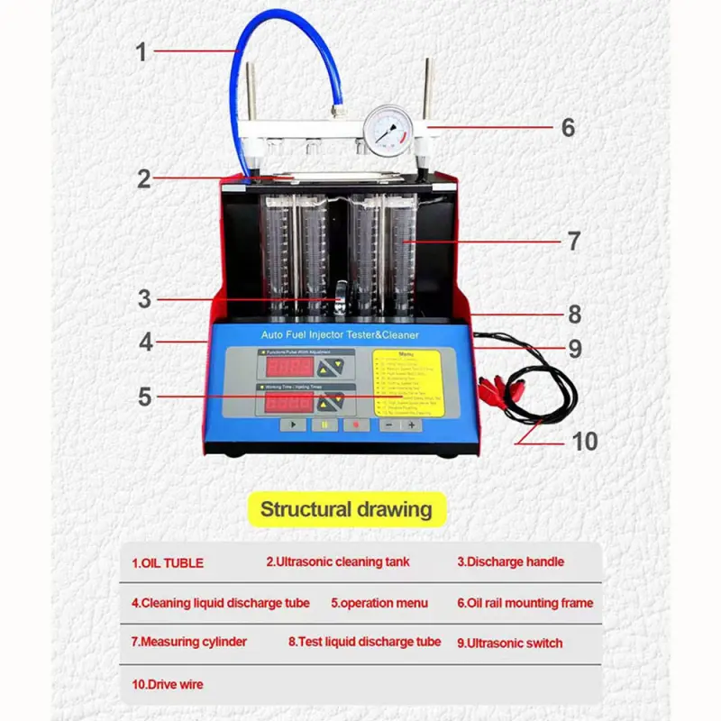 Injector Cleaner And Tester Automotive Injector Cleaner Machine