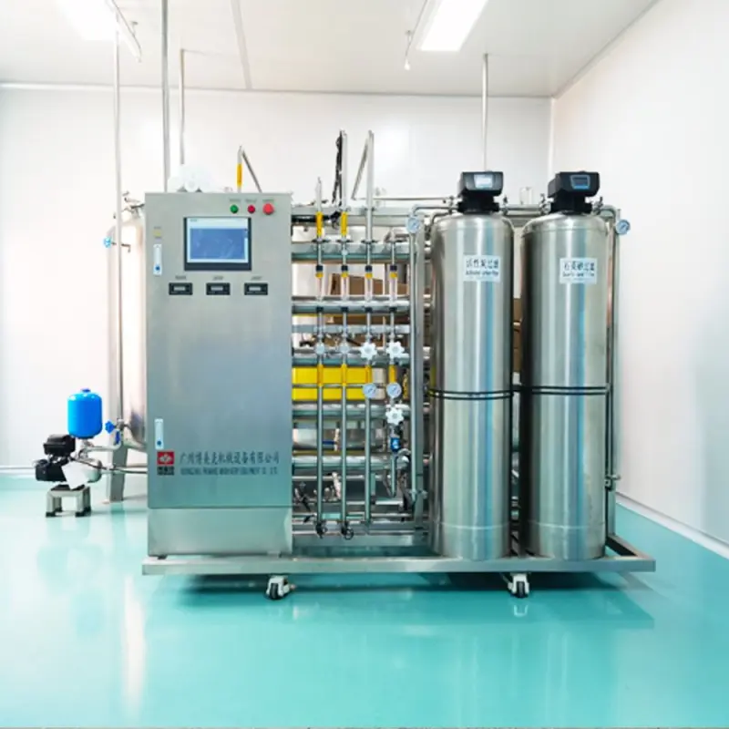 RO-5000L Cosmetic Two Stage Mineral  Stainless Steel Pure Water Treatment Unit