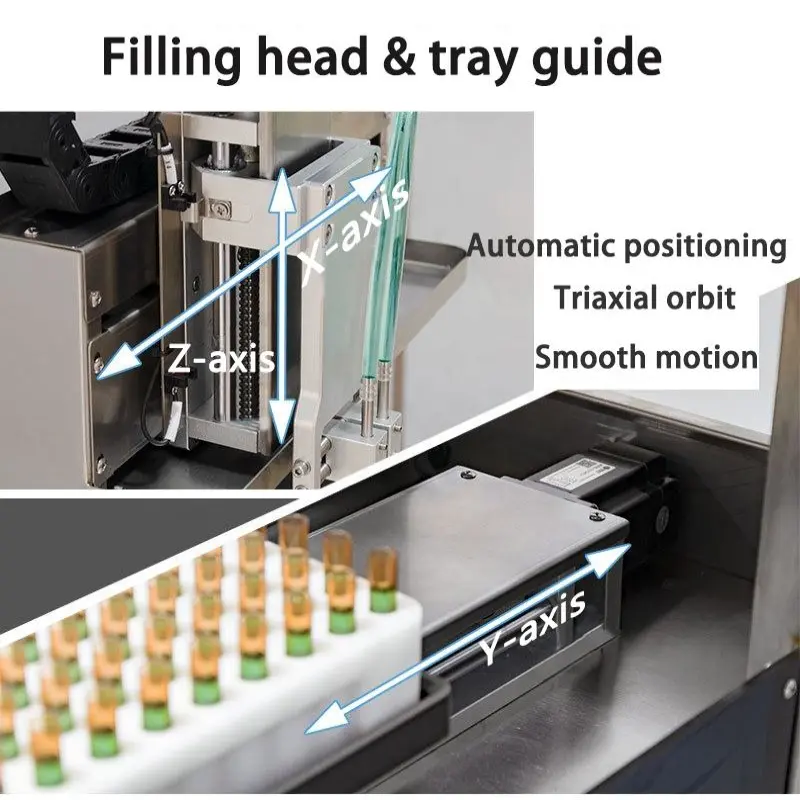 Small Scale Liquid Filling Machine High Speed Precision 2 Heads Ceramic Pump Filling Machine