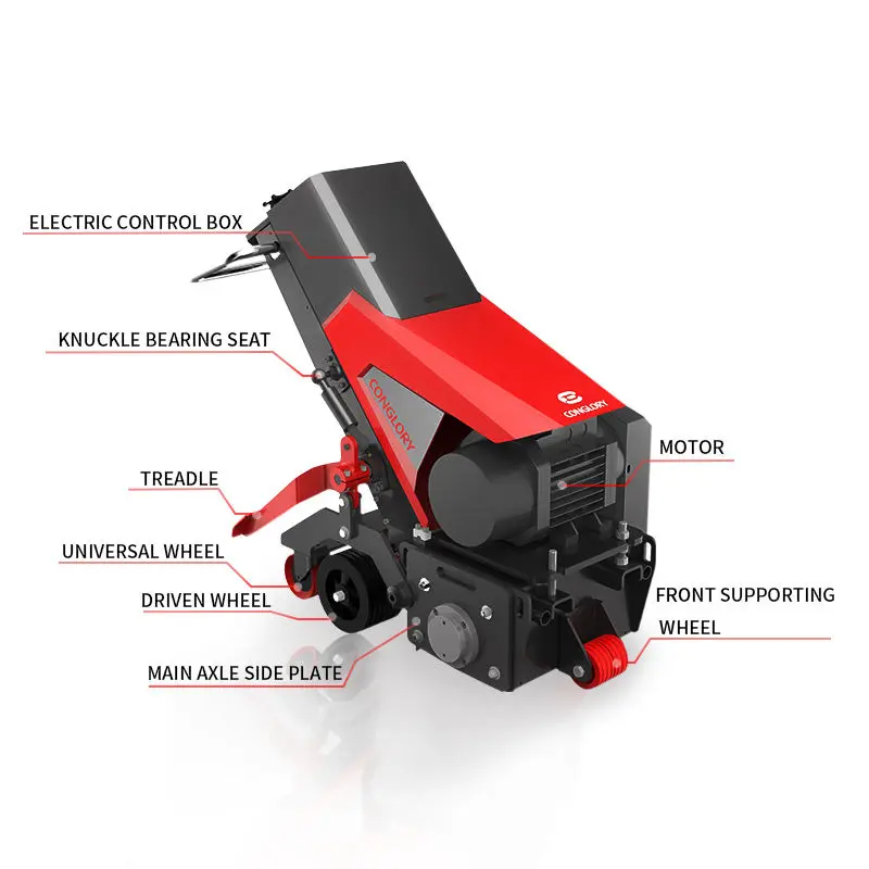 Marking Road Electric Diamond Pad Blade Tip Scarifying Drum Concrete Floor Scarifier Machine