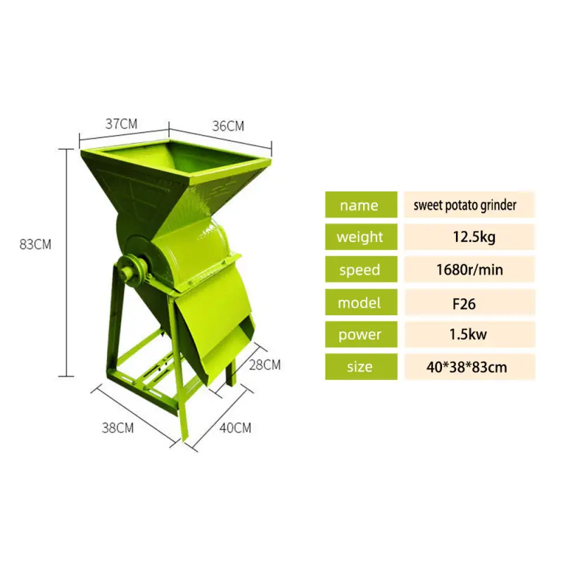 Commercial flour dry corn chips drying cassava leaves pelling  processing machine