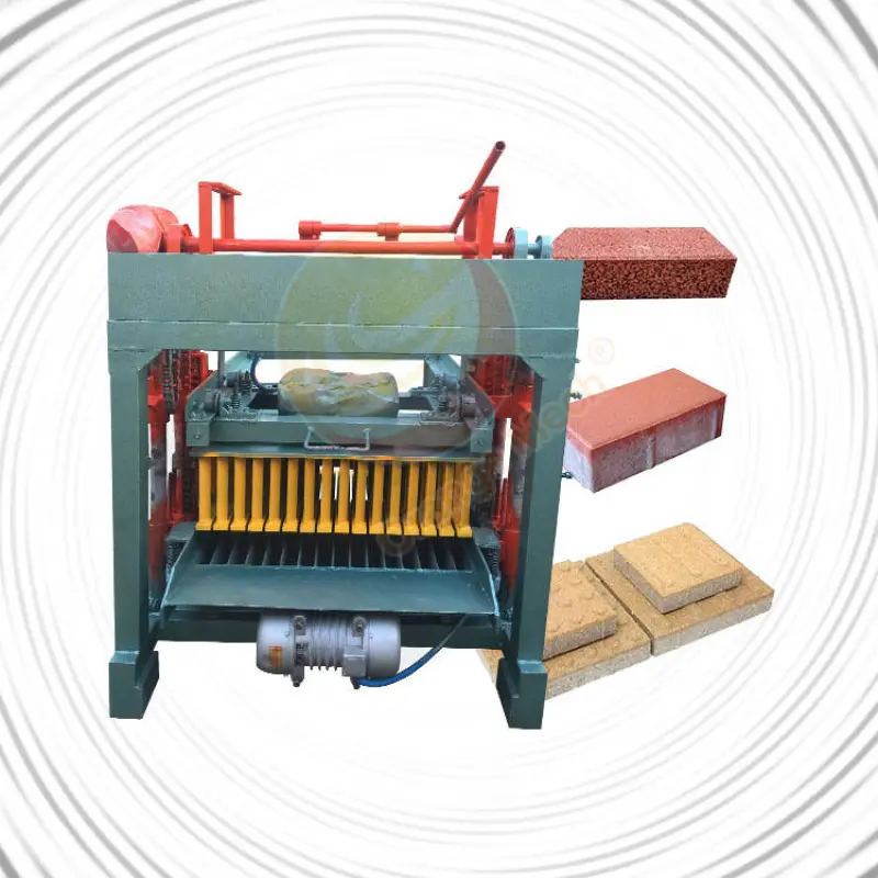 Hexagon Paver Adobe Interlocking Building House Brick Making Machine For Baking Free Flyash Brick Forming Machine