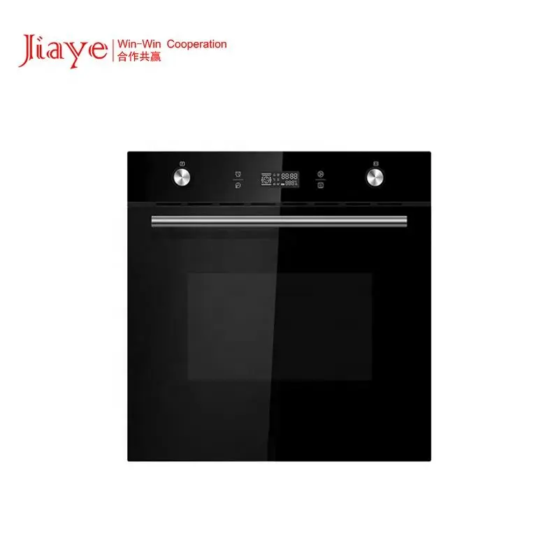 Black Glass 70L Modern Built-In Oven With Novel New Design