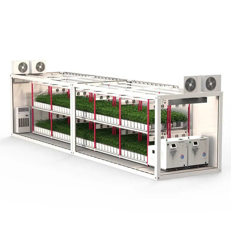 Smart Climate Control Growing Box For Vertical Aeroponic Farming