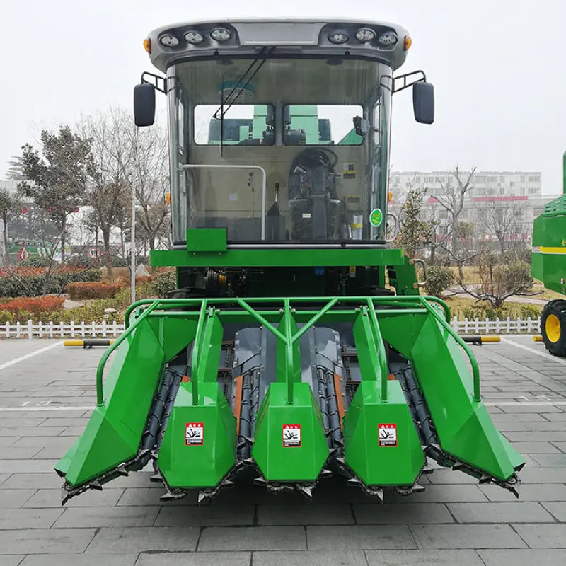 4 Rows Corn Combine Harvest Chalion Brand Large Corn Farming Equipment Harvester Machinery