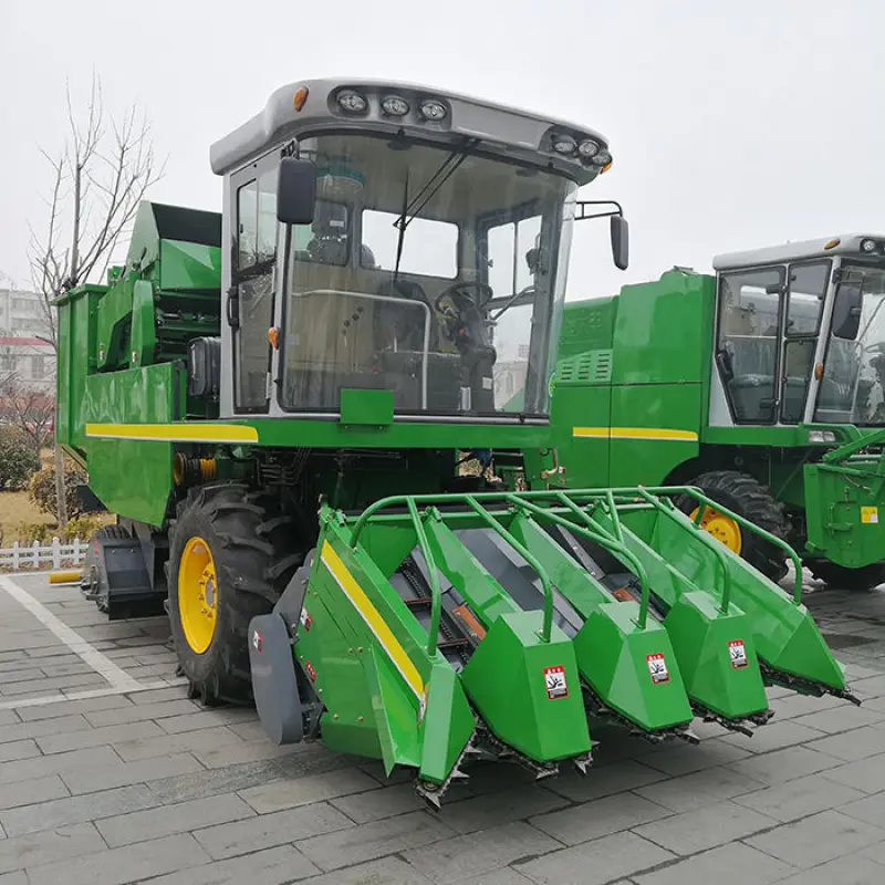 4 Rows Corn Combine Harvest Chalion Brand Large Corn Farming Equipment Harvester Machinery