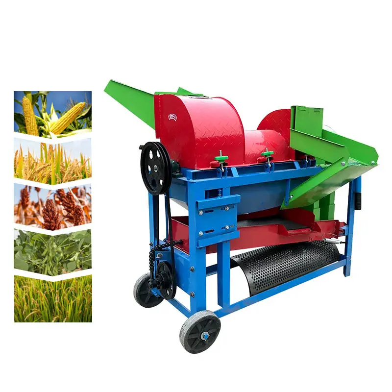 Farm Machinery sweet corn thresher machine palm oil grain threshing device dry bean thresh machine for home use