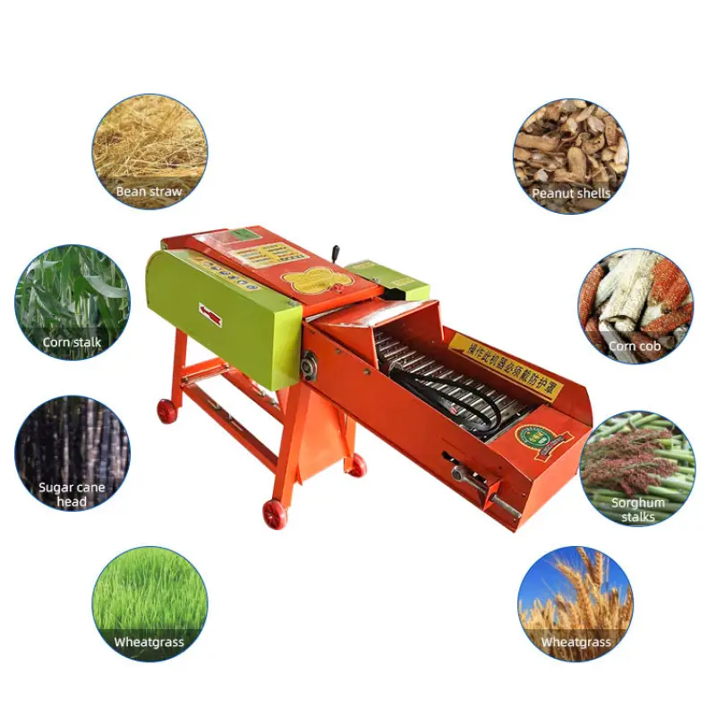 Agricultural Use Silage Commercial Forage Palm Leaf Sorghum Simple Corn Chaff Cutter