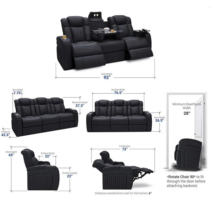 Home Theater Recliner Sofa