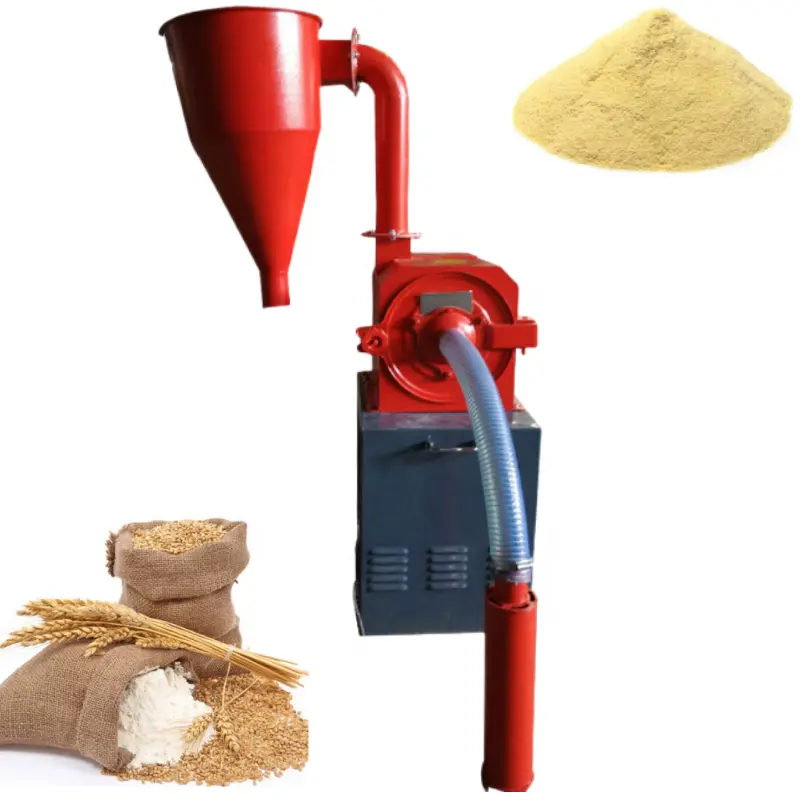Self-Suction Crusher Wheat Maize Corn Rice Flour Making Mill Grinder Spice Grinding Machine Grain Corn Crusher