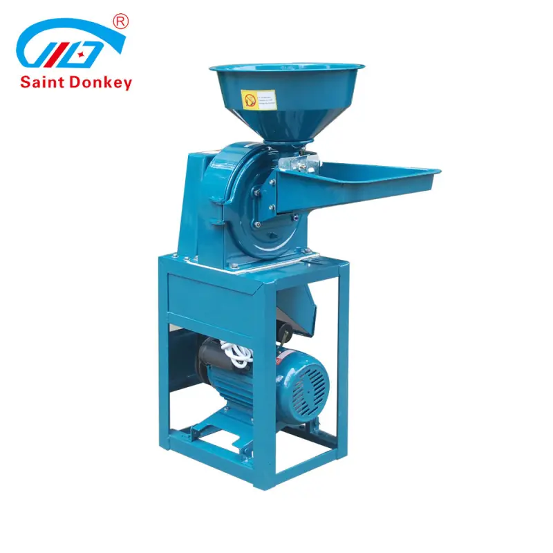 Farm Home Use Crushing Maize Grains Flour Mill Animal Feed Making Spices Grinder Agricultural Machinery