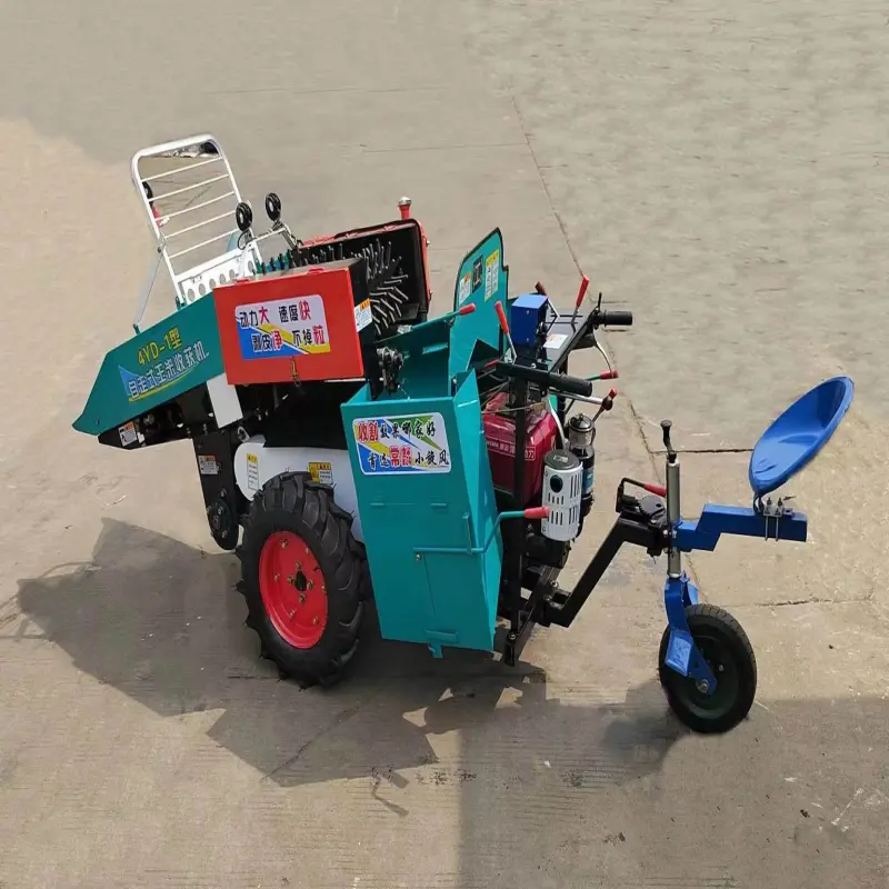 Agricultural Machinery Automatic Corn Harvester Wheat Cutter Machine Hot Key Tractor Crop Power Style  Diesel Engine