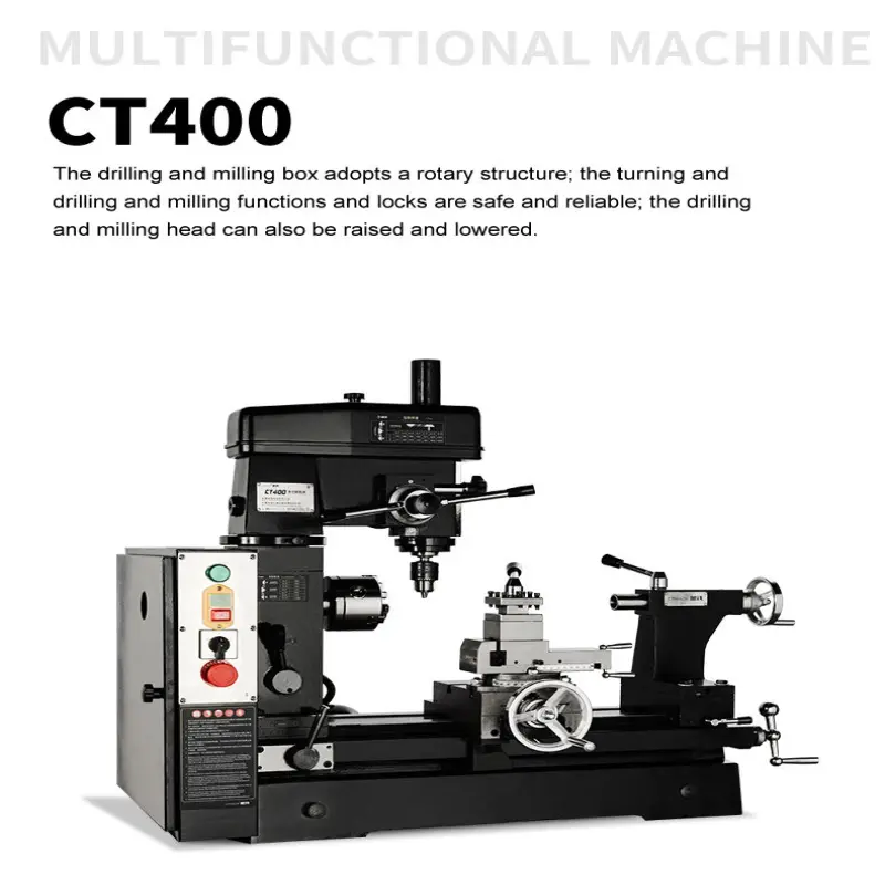 Combo Mill Drill Lathe Machine CT400 Mini 3in1 Lathe Multi-Purpose Lathe Machine With Competitive Price