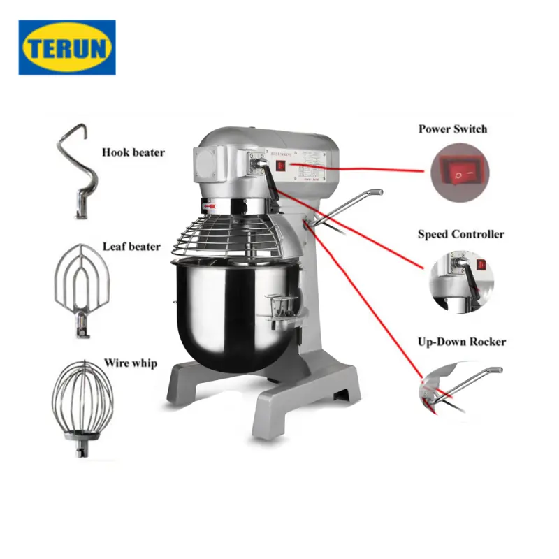 Factory Price Egg Cream Mixer 10L 5Kg Kitchenaid Industrial Mixer Price For Bakery