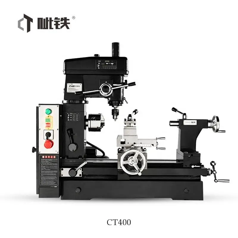 Combo Mill Drill Lathe Machine CT400 Mini 3in1 Lathe Multi-Purpose Lathe Machine With Competitive Price