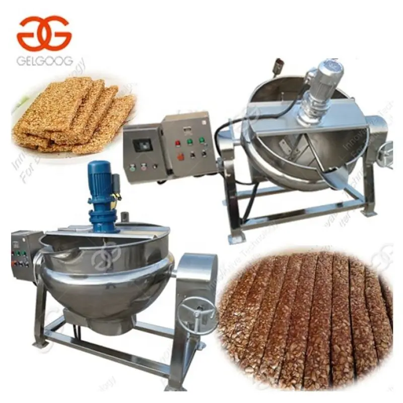 Electric Jacketed Mixing Kettle Melting Sugar Cooking Machine