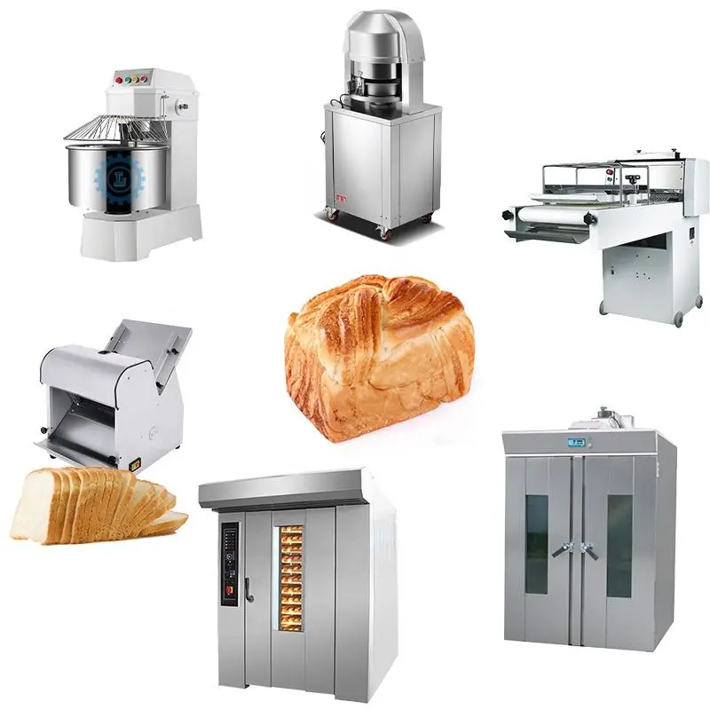 Commercial Industrial Electric Automatic Toast Bread Slicer Dough Divider Rounder Baguette Production Line