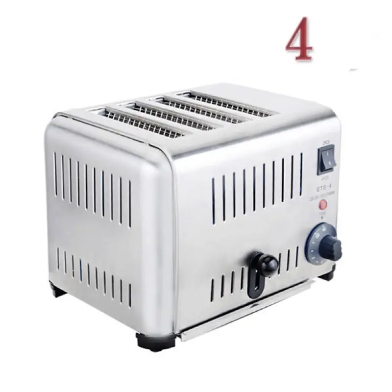 Restaurant Breakfast Kitchen Equipment Hotel Electric Toaster 6 Slices Stainless Steel Commercial Sandwich Bread Oven