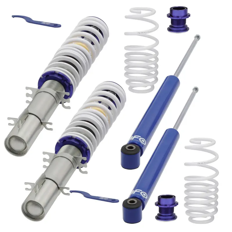 Adjustable Coilovers for VW Golf, New Beetle, and Seat Leon FWD