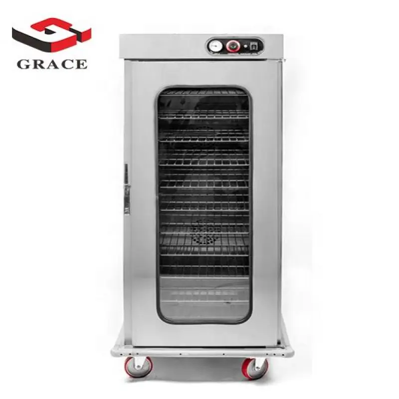 Grace Commercial Hotel Banquet Equipments Large Stainless Steel Food Warmer Upright Heated Holding Cabinet