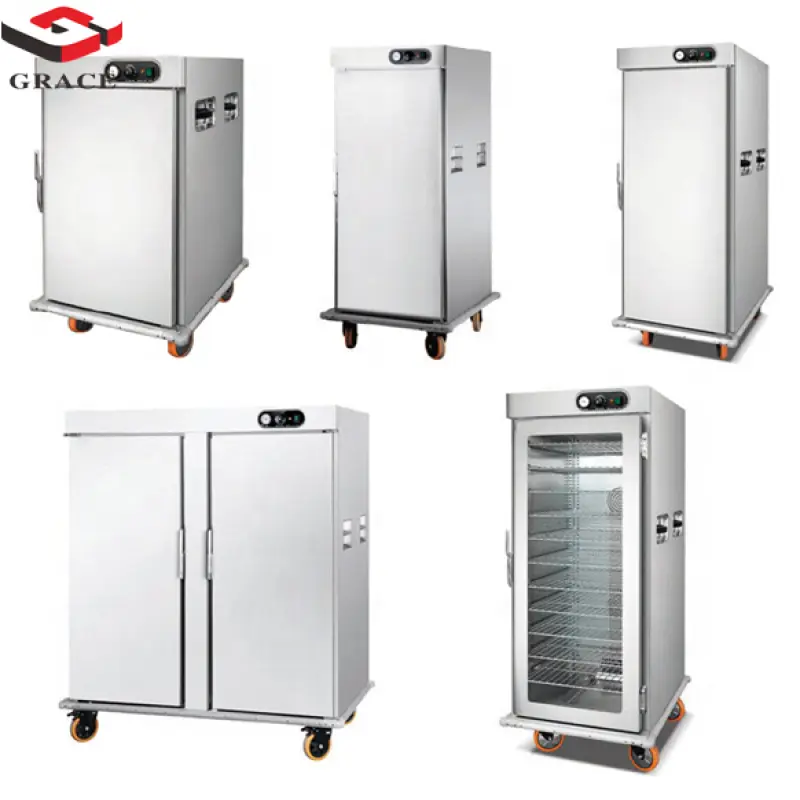 Grace Commercial Hotel Banquet Equipments Large Stainless Steel Food Warmer Upright Heated Holding Cabinet