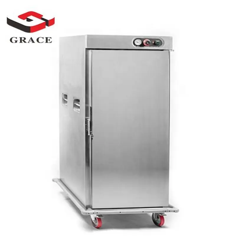 Grace Commercial Hotel Banquet Equipments Large Stainless Steel Food Warmer Upright Heated Holding Cabinet