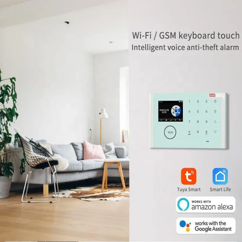 2023 Intelligent Infrared Sensor Door And Window Sensor Wireless Wifi or GSM Home Remote Security Anti-Theft Alarm System