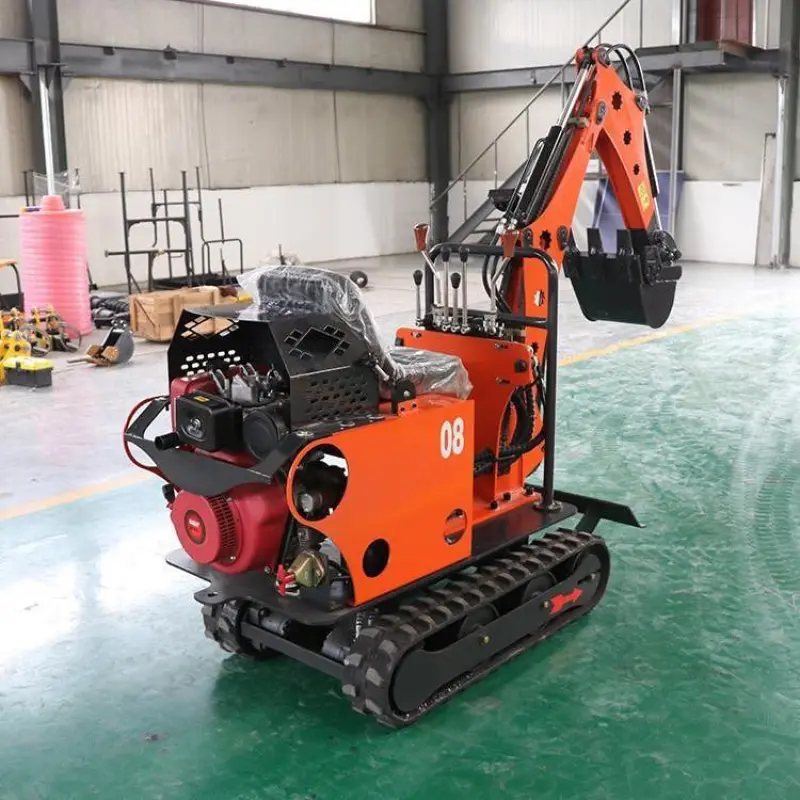 Smooth And Flexible Handling Hydraulic System  Crawler Excavator 0.8 Ton Mini Excavator