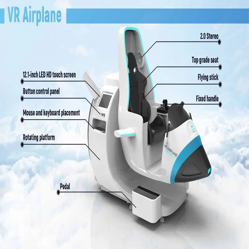 VR 720 degree rotation flight simulator (ZY-720PT-2VR)