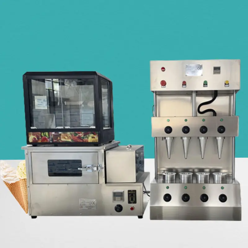 Pizza Cone Molding Machine Cheap Pizza Cone Machine Rotary Pizza Cone Oven Pizza Cone Warmer Showcase With Production Line