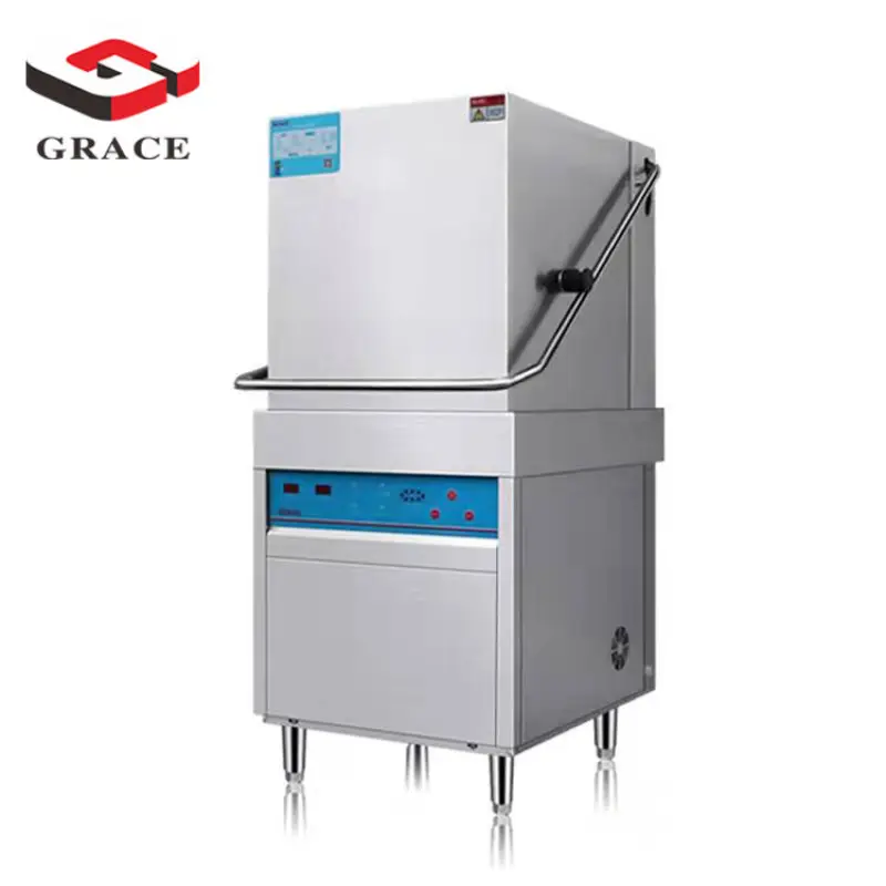 GRACE Commercial Hood Type Dishwasher Electric Dish Washer Machine For School Restaurant Hotel
