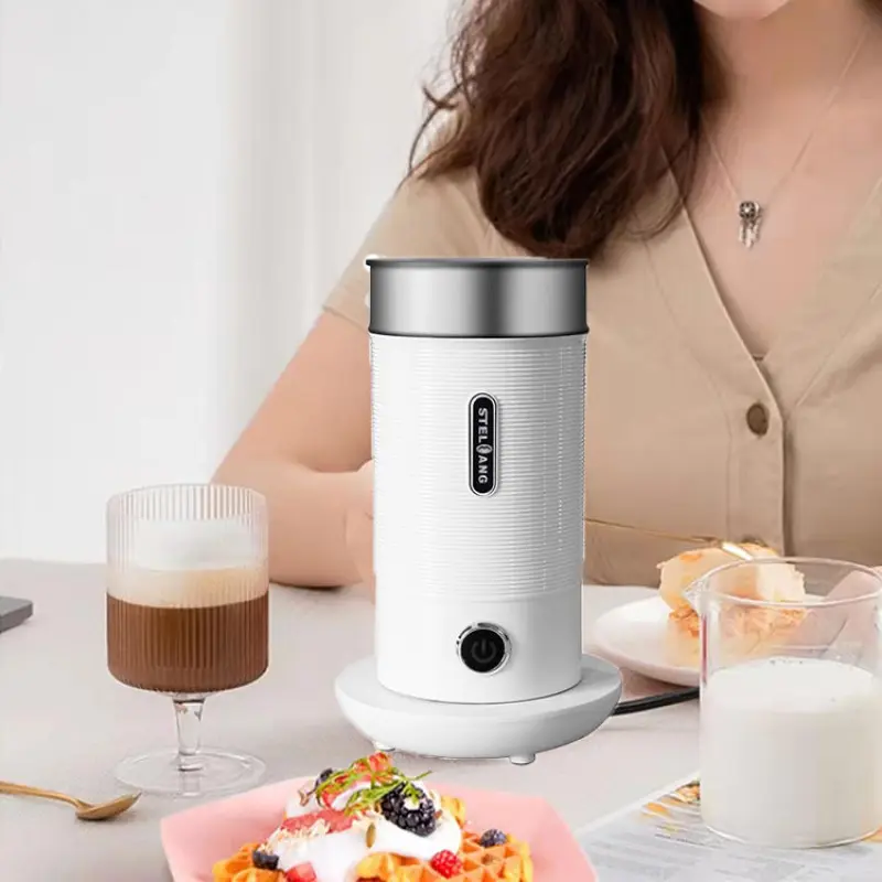 Stainless Steel Automatic Electric Portable Coffee Foam Maker Mini Steam Kitchen Italian Coffee Milk Frother Warmer