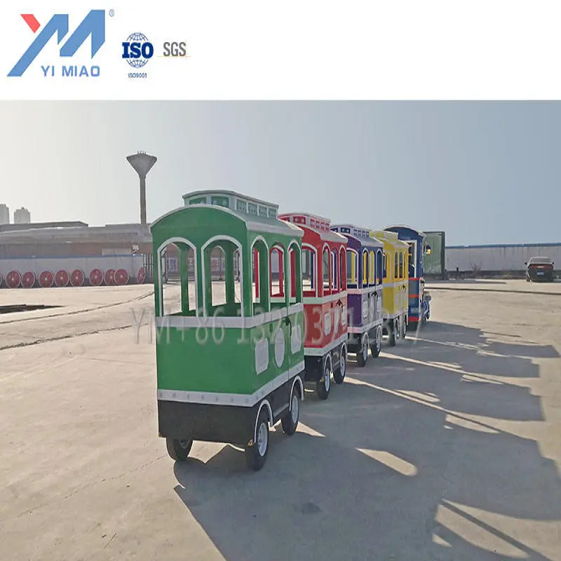 Children electric trackless mini train children's train rental