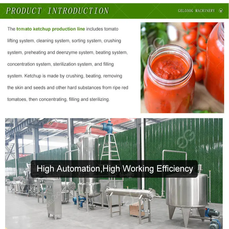 Automatic Small Processing Plant Tomato Paste Production Line Tomato Paste Making Machine