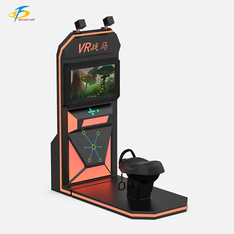 Auto VR Riding Horse Self-service 9D Virtual Reality Machine For Arcade Game Center