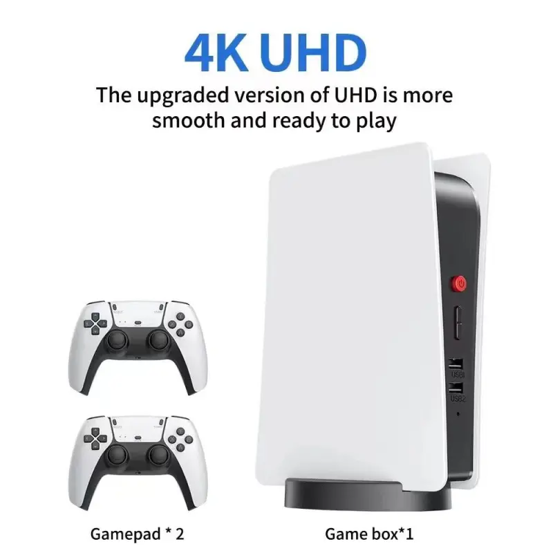 HD Output Retro Classic Gaming Console Wireless Controller Arcade Game Station With PS5 style 3D 4K Video Game Consoles for ps5