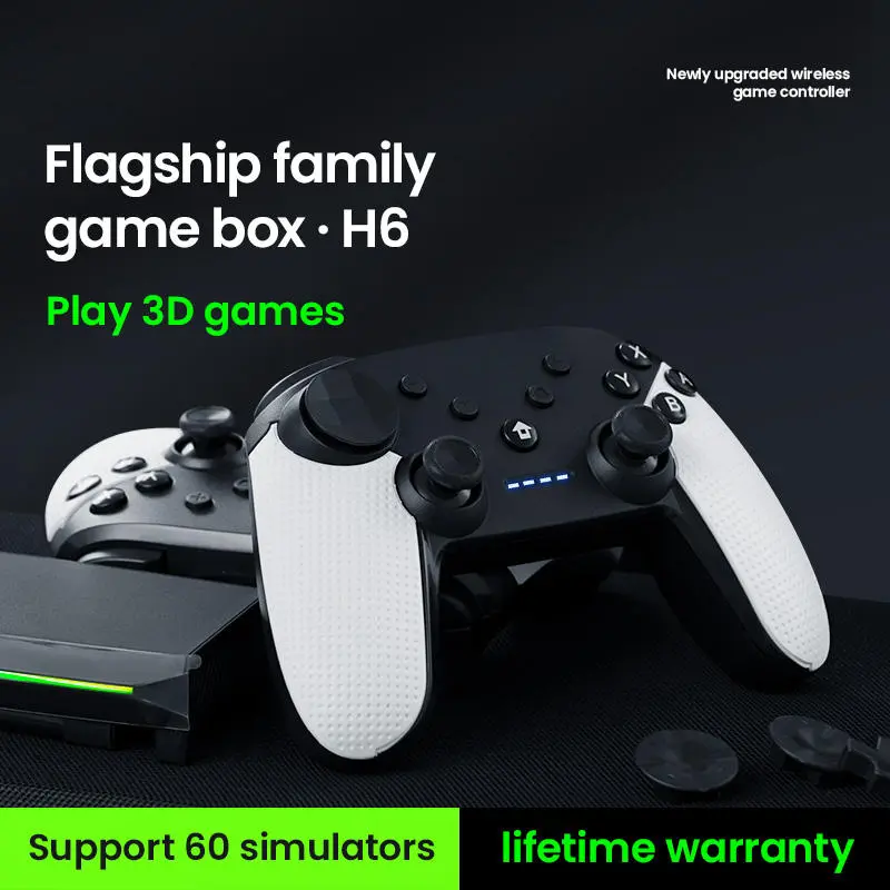 H6 Super Game Box 4K HD Output TV Video Game Console Wireless Controls 10000+ Games TV box Retro Gaming Consoles For PS