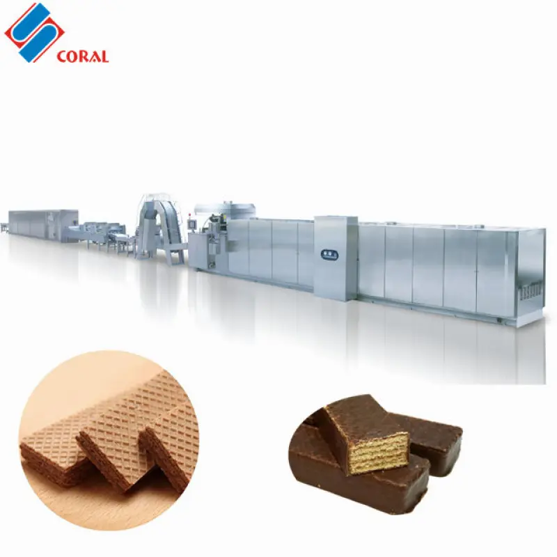 Good Quality Factory Sale Directly Flat Wafer Complete Machinery Wafer Biscuit Production Line Machine Making Wafer