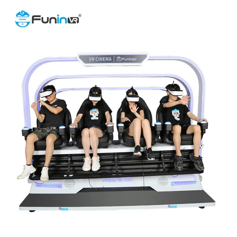 4 seats 9d 360 VR Cinema Motion Chair Shooting Interactive Game (ZY-VR-4ZDY)