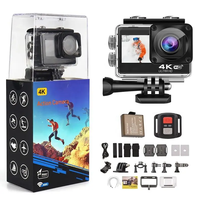 Go Pro Sports Camera 4K HD 1080p Mini Camcorders Go pro 9 Motorcycle Helmet Slow Motion Action Camera Video Full HD