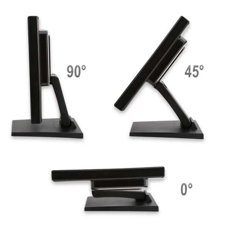 Adjustable Stand Wall Mount 1280x1024 Sensitive Touch 17" POS Touch Monitor